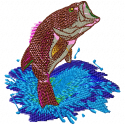 Fishes Embroidery Design 4 Fishes Embroidery Design 4